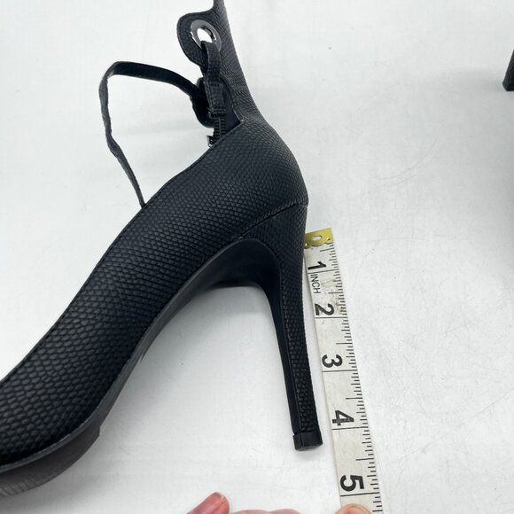 Call It Spring Black Sandal Toe Heels - Picture 8 of 9